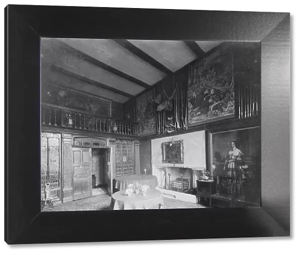 Dining Room at Carisbrooke Castle, Isle of Wight, c1930. Creator: Kirk & Sons of Cowes
