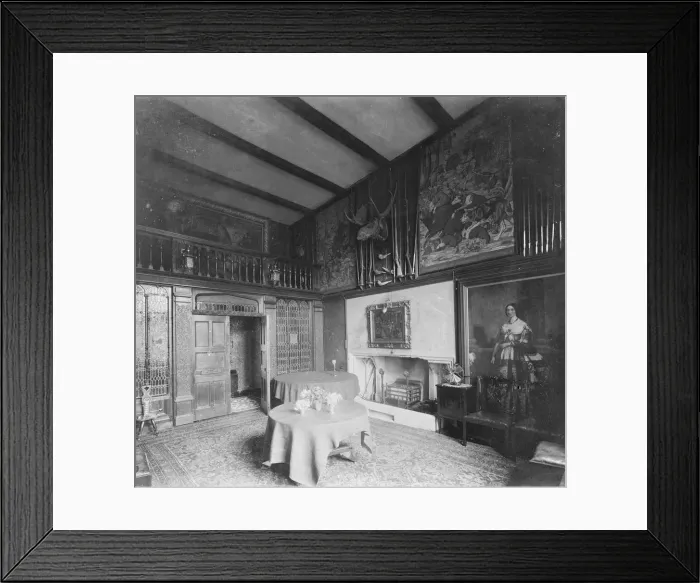 Framed Print : Dining Room at Carisbrooke Castle, Isle of Wight, c1930. Creator: Kirk & Sons of Cowes Framed Print : Dining Room at Carisbrooke Castle, Isle of Wight, c1930. Creator: Kirk & Sons of Cowes