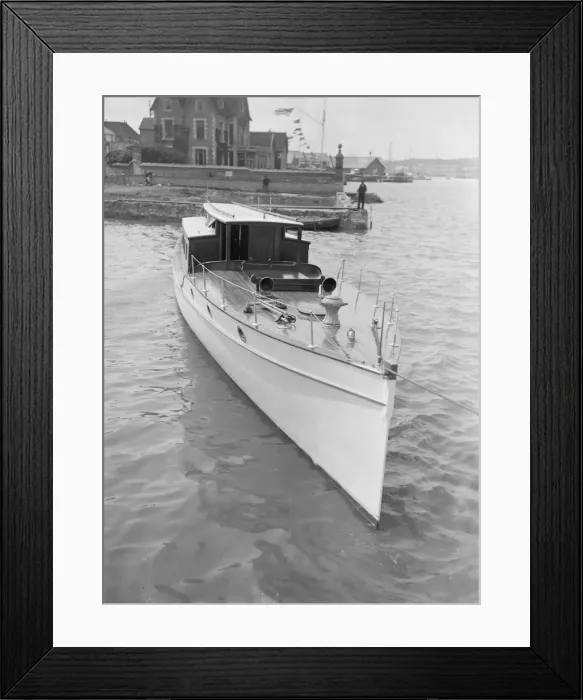 Framed Print : A 45 ft Wolseley cabin launch. Creator: Kirk & Sons of Cowes Framed Print : A 45 ft Wolseley cabin launch. Creator: Kirk & Sons of Cowes