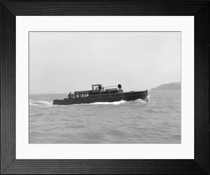 Framed Print : Wolseley motor launch, 1914. Creator: Kirk & Sons of Cowes Framed Print : Wolseley motor launch, 1914. Creator: Kirk & Sons of Cowes