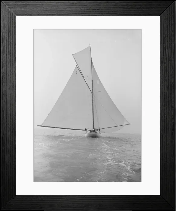 Framed Print : The 40-rater cutter Carina sailing full sail downwind, 1913. Creator: Kirk & Sons of Cowes Framed Print : The 40-rater cutter Carina sailing full sail downwind, 1913. Creator: Kirk & Sons of Cowes