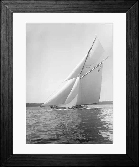 Framed Print : The 15 Metre cutter Paula II close-hauled, 1911. Creator: Kirk & Sons of Cowes Framed Print : The 15 Metre cutter Paula II close-hauled, 1911. Creator: Kirk & Sons of Cowes