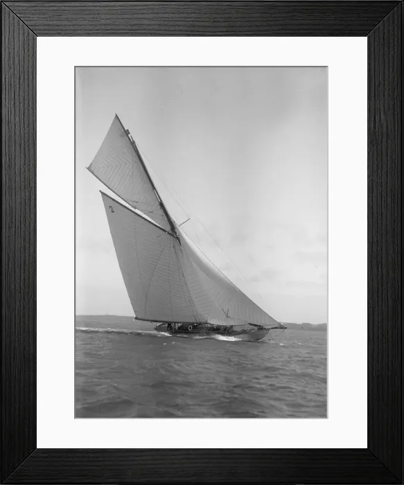 Framed Print : The 40-rater cutter Carina heeling in good wind, 1911. Creator: Kirk & Sons of Cowes Framed Print : The 40-rater cutter Carina heeling in good wind, 1911. Creator: Kirk & Sons of Cowes