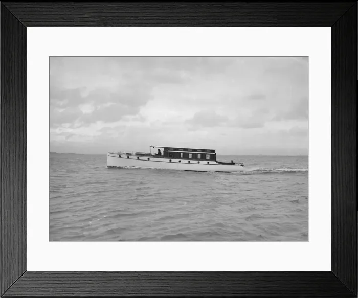 Framed Print : Cabin cruiser D. G. S. P. 1913. Creator: Kirk & Sons of Cowes