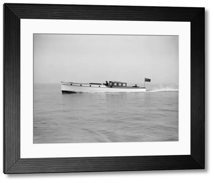 Framed Print : Austin 40ft motor launch under way, 1912. Creator: Kirk & Sons of Cowes Framed Print : Austin 40ft motor launch under way, 1912. Creator: Kirk & Sons of Cowes