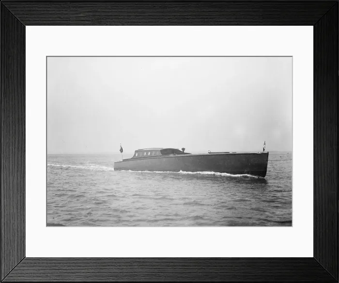 Framed Print : Camper and Nicholsons motor yacht launch. Creator: Kirk & Sons of Cowes Framed Print : Camper and Nicholsons motor yacht launch. Creator: Kirk & Sons of Cowes