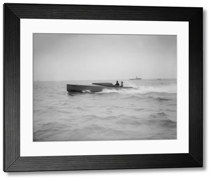 Framed Print : The hydroplane Columbine under way. Creator: Kirk & Sons of Cowes Framed Print : The hydroplane Columbine under way. Creator: Kirk & Sons of Cowes