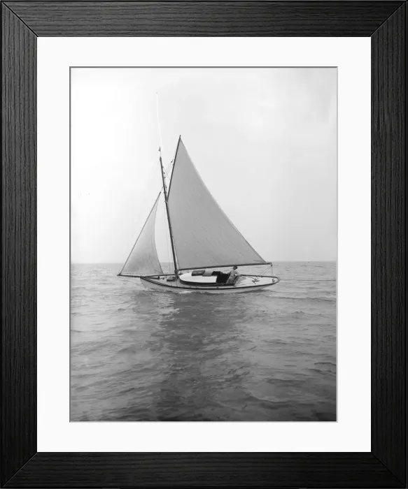 Framed Print : The gaff rigged yacht Nautilus, 1912. Creator: Kirk & Sons of Cowes Framed Print : The gaff rigged yacht Nautilus, 1912. Creator: Kirk & Sons of Cowes