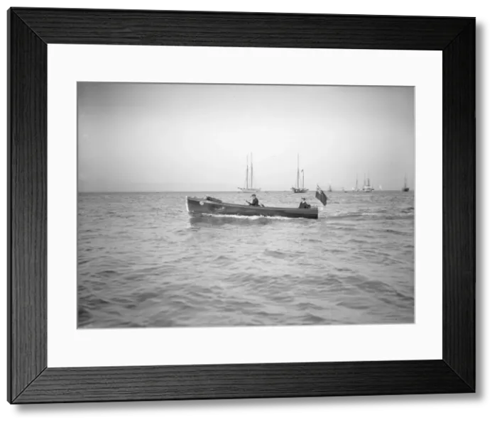 Framed Print : Wolseley motor launch under way, 1911. Creator: Kirk & Sons of Cowes Framed Print : Wolseley motor launch under way, 1911. Creator: Kirk & Sons of Cowes