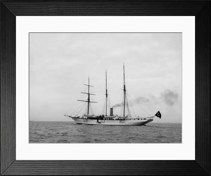 Framed Print : The steam yacht Cuhona under way. Creator: Kirk & Sons of Cowes Framed Print : The steam yacht Cuhona under way. Creator: Kirk & Sons of Cowes