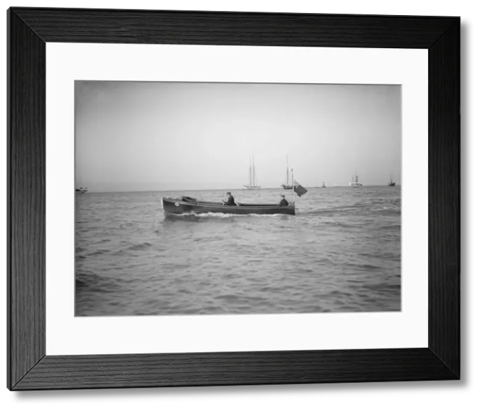 Framed Print : Wolseley motor launch, 1911. Creator: Kirk & Sons of Cowes Framed Print : Wolseley motor launch, 1911. Creator: Kirk & Sons of Cowes