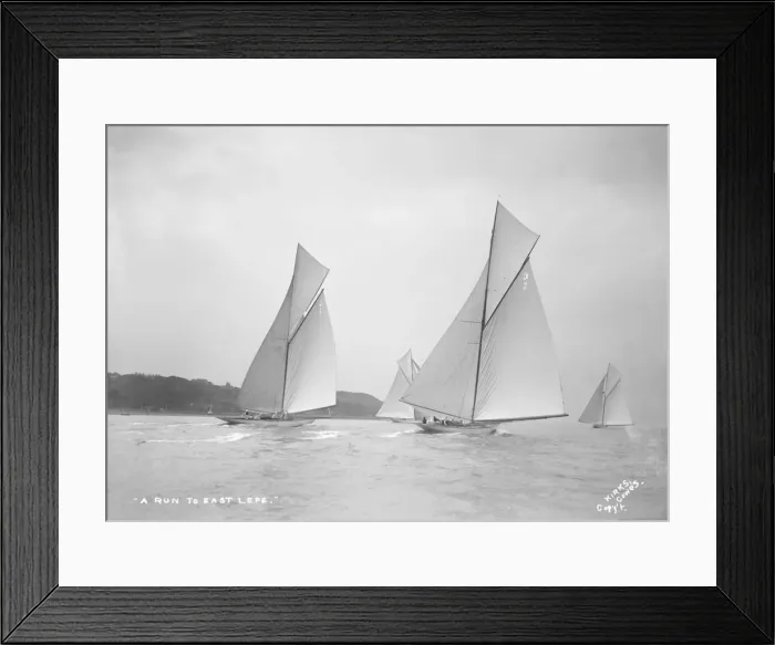 Framed Print : A Run to East Lepe: Ostara, Mariska, Corona & Octavia, 1911. Creator Framed Print : A Run to East Lepe: Ostara, Mariska, Corona & Octavia, 1911. Creator
