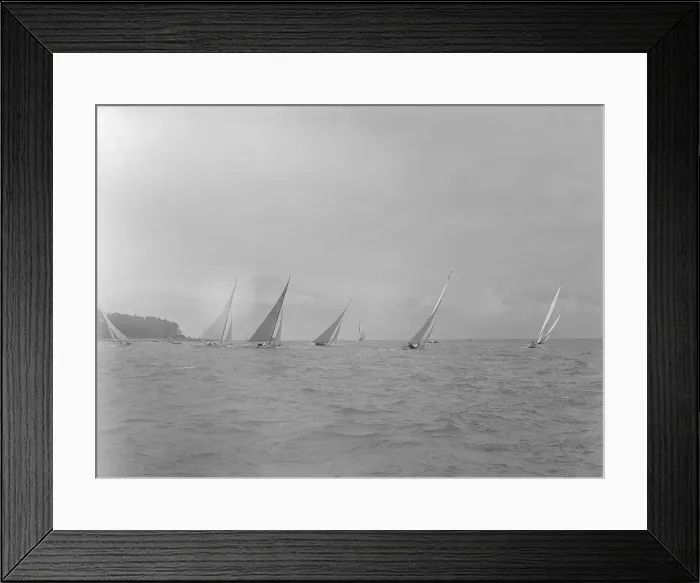 Framed Print : Group of 6 Metre boats racing, 1922. Creator: Kirk & Sons of Cowes Framed Print : Group of 6 Metre boats racing, 1922. Creator: Kirk & Sons of Cowes