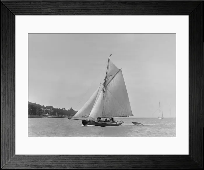 Framed Print : The 9 ton auxilary cutter Grayling, 1921. Creator: Kirk & Sons of Cowes Framed Print : The 9 ton auxilary cutter Grayling, 1921. Creator: Kirk & Sons of Cowes