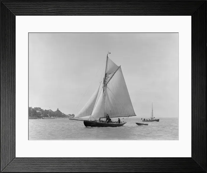 Framed Print : The 9 ton auxilary cutter Grayling, 1921. Creator: Kirk & Sons of Cowes Framed Print : The 9 ton auxilary cutter Grayling, 1921. Creator: Kirk & Sons of Cowes