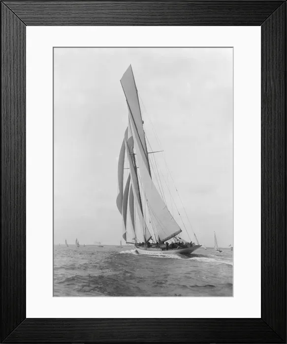 Framed Print : The spectacular 338-ton Big Class schooner Westward, 1926. Creator: Kirk & Sons of Cowes Framed Print : The spectacular 338-ton Big Class schooner Westward, 1926. Creator: Kirk & Sons of Cowes