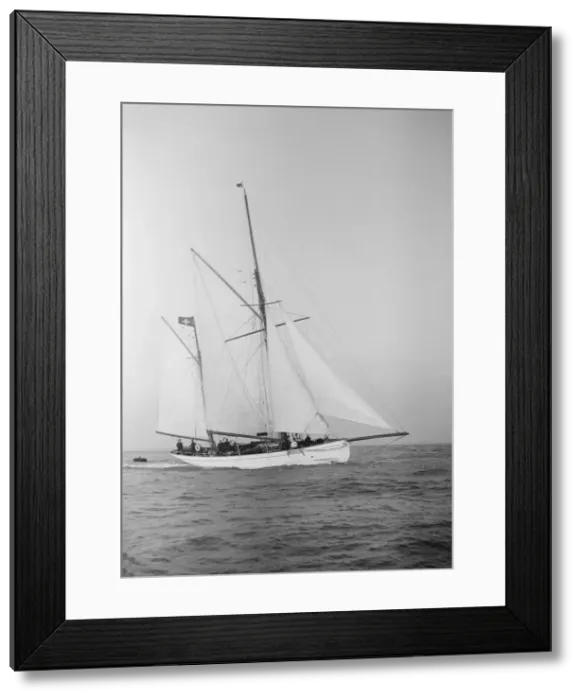 Framed Print : The 60 ft ketch Linth, 1912. Creator: Kirk & Sons of Cowes Framed Print : The 60 ft ketch Linth, 1912. Creator: Kirk & Sons of Cowes