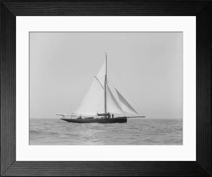 Framed Print : The cutter Monara under sail, 1913. Creator: Kirk & Sons of Cowes Framed Print : The cutter Monara under sail, 1913. Creator: Kirk & Sons of Cowes