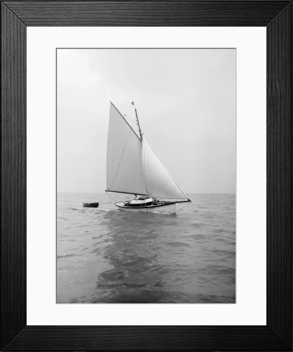 Framed Print : The gaff rigged yacht Nautilus, 1912. Creator: Kirk & Sons of Cowes Framed Print : The gaff rigged yacht Nautilus, 1912. Creator: Kirk & Sons of Cowes
