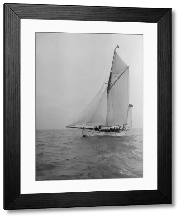 Framed Print : The yawl Colleen under way, 1912. Creator: Kirk & Sons of Cowes Framed Print : The yawl Colleen under way, 1912. Creator: Kirk & Sons of Cowes
