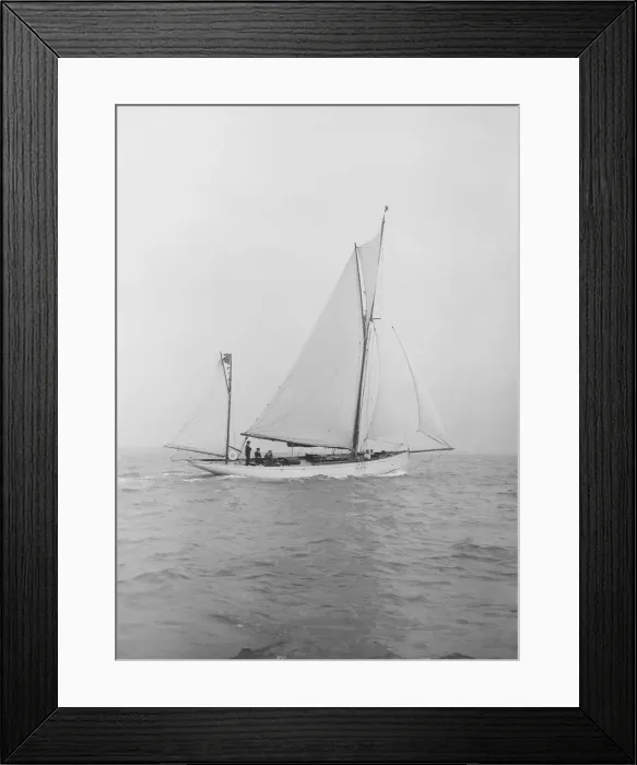Framed Print : The yawl Colleen under way, 1912. Creator: Kirk & Sons of Cowes Framed Print : The yawl Colleen under way, 1912. Creator: Kirk & Sons of Cowes