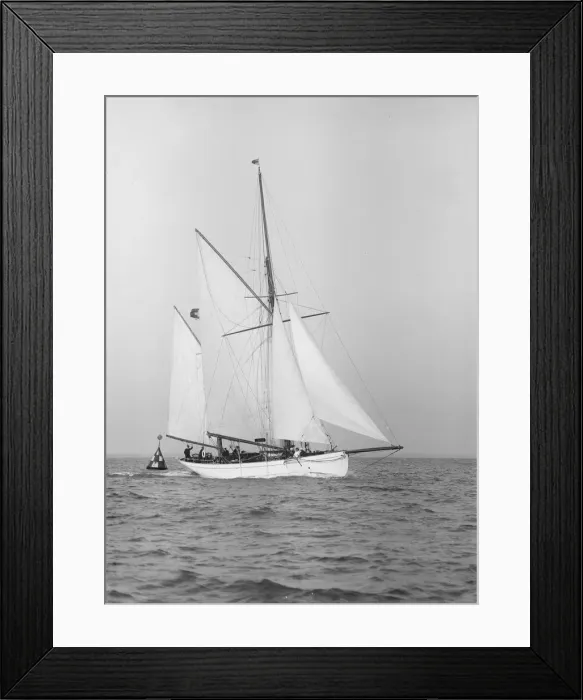 Framed Print : The 60 ft ketch Linth, 1912. Creator: Kirk & Sons of Cowes Framed Print : The 60 ft ketch Linth, 1912. Creator: Kirk & Sons of Cowes