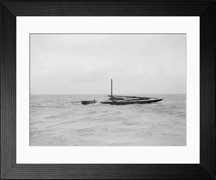 Framed Print : The dismasted sailing yacht Doris, 1912. Creator: Kirk & Sons of Cowes Framed Print : The dismasted sailing yacht Doris, 1912. Creator: Kirk & Sons of Cowes