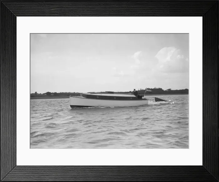 Framed Print : Mass Motor Boat, 1911. Creator: Kirk & Sons of Cowes Framed Print : Mass Motor Boat, 1911. Creator: Kirk & Sons of Cowes