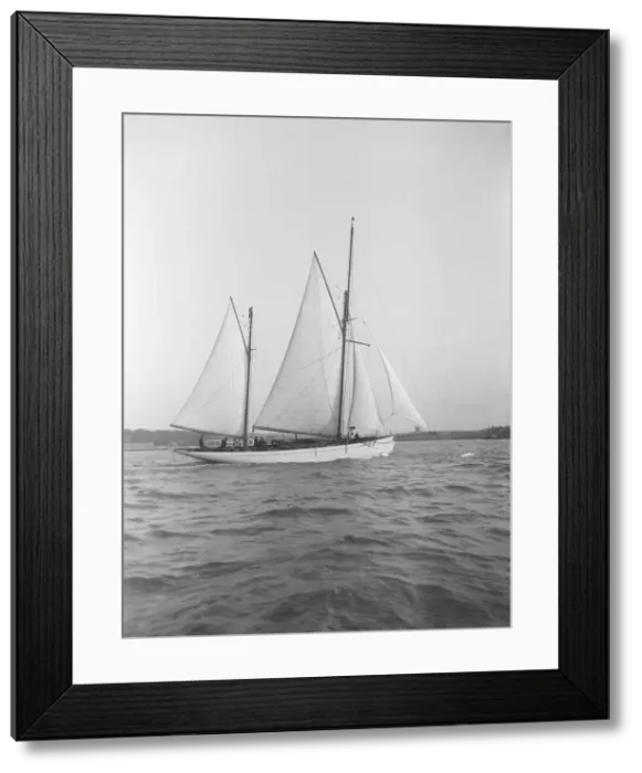 Framed Print : The 60 ft ketch Linth, 1912. Creator: Kirk & Sons of Cowes Framed Print : The 60 ft ketch Linth, 1912. Creator: Kirk & Sons of Cowes