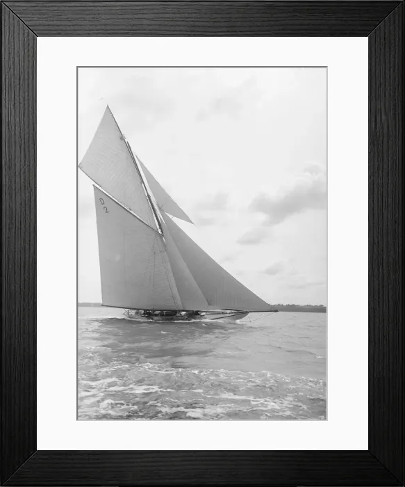 Framed Print : The 15 Metre cutter Ostara sailing close-hauled, 1912. Creator: Kirk & Sons of Cowes Framed Print : The 15 Metre cutter Ostara sailing close-hauled, 1912. Creator: Kirk & Sons of Cowes