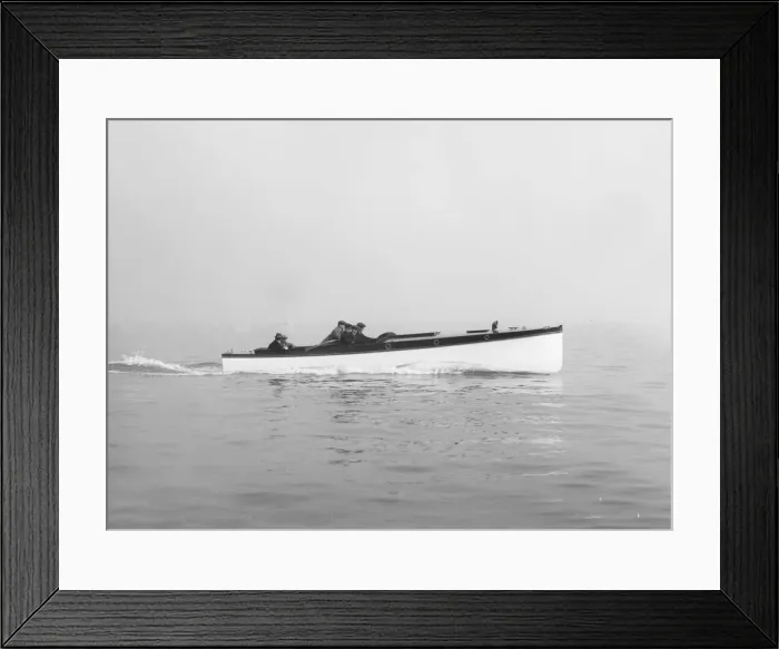 Framed Print : Libertys motor launch underway, 1914. Creator: Kirk & Sons of Cowes Framed Print : Libertys motor launch underway, 1914. Creator: Kirk & Sons of Cowes