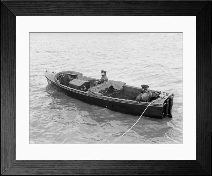 Framed Print : Venetias Wolseley motor launch, 1914. Creator: Kirk & Sons of Cowes Framed Print : Venetias Wolseley motor launch, 1914. Creator: Kirk & Sons of Cowes