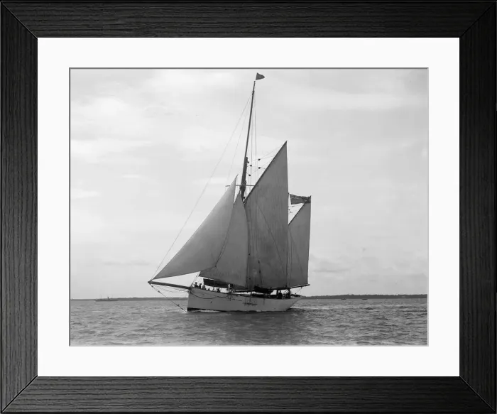 Framed Print : The 167 ton ketch Anemone under sail, 1922. Creator: Kirk & Sons of Cowes Framed Print : The 167 ton ketch Anemone under sail, 1922. Creator: Kirk & Sons of Cowes