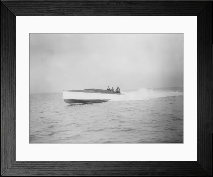 Framed Print : The 40 ft hydroplane Pioneer under way. Creator: Kirk & Sons of Cowes Framed Print : The 40 ft hydroplane Pioneer under way. Creator: Kirk & Sons of Cowes
