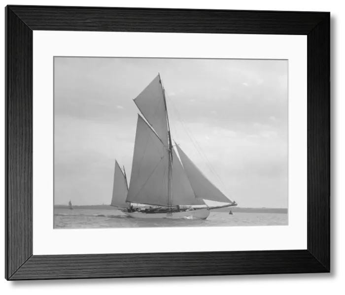 Framed Print : The yawl Aglaia, 1911. Creator: Kirk & Sons of Cowes Framed Print : The yawl Aglaia, 1911. Creator: Kirk & Sons of Cowes