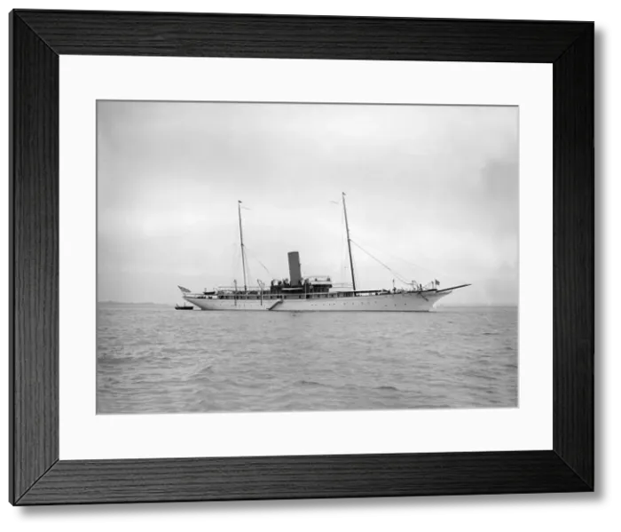 Framed Print : The steam yacht Cassandra, 1913. Creator: Kirk & Sons of Cowes Framed Print : The steam yacht Cassandra, 1913. Creator: Kirk & Sons of Cowes