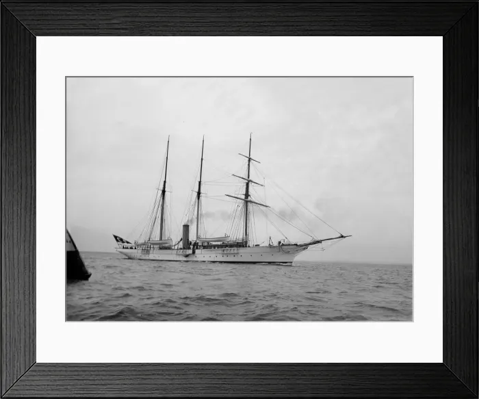 Framed Print : The steam yacht Cuhona under way. Creator: Kirk & Sons of Cowes Framed Print : The steam yacht Cuhona under way. Creator: Kirk & Sons of Cowes