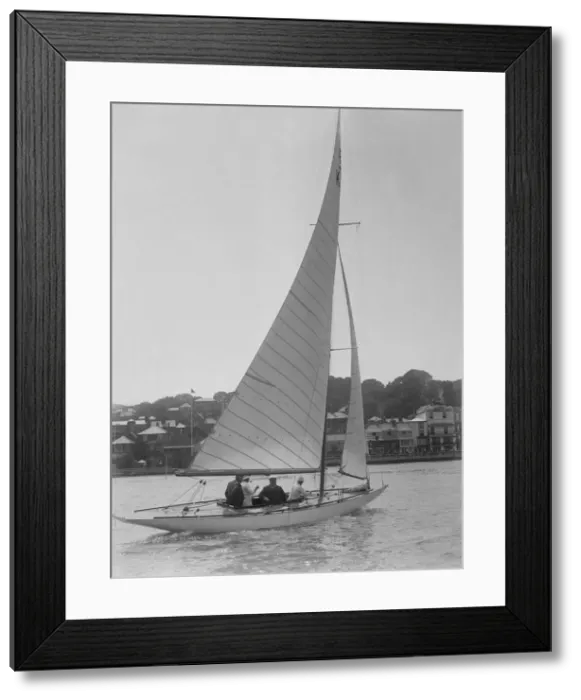 Framed Print : The 6 Metre class sailing yacht Reg, 1922. Creator: Kirk & Sons of Cowes Framed Print : The 6 Metre class sailing yacht Reg, 1922. Creator: Kirk & Sons of Cowes