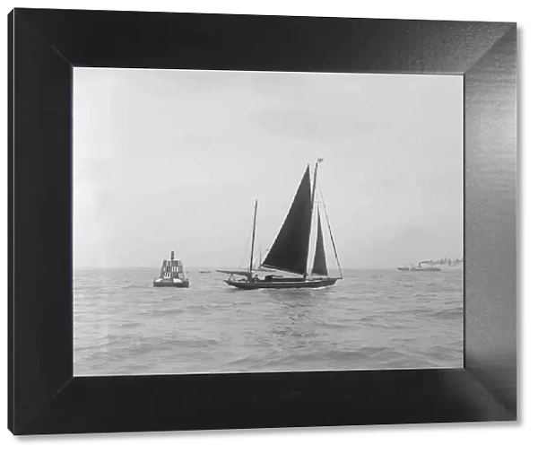 The ketch The Nun under sail, 1922. Creator: Kirk & Sons of Cowes