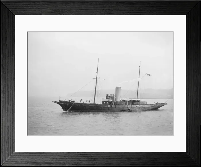 Framed Print : The 357 ton steam yacht Yarta, 1939. Creator: Kirk & Sons of Cowes Framed Print : The 357 ton steam yacht Yarta, 1939. Creator: Kirk & Sons of Cowes