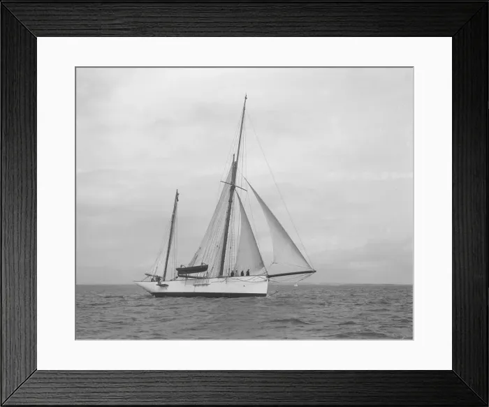 Framed Print : The 167 ton ketch Anemone under sail, 1922. Creator: Kirk & Sons of Cowes Framed Print : The 167 ton ketch Anemone under sail, 1922. Creator: Kirk & Sons of Cowes