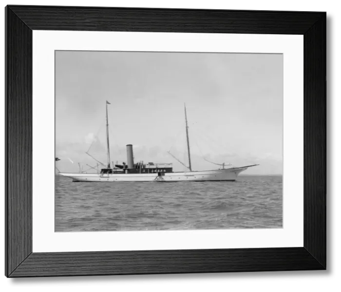 Framed Print : The steam yacht Floreal. Creator: Kirk & Sons of Cowes Framed Print : The steam yacht Floreal. Creator: Kirk & Sons of Cowes