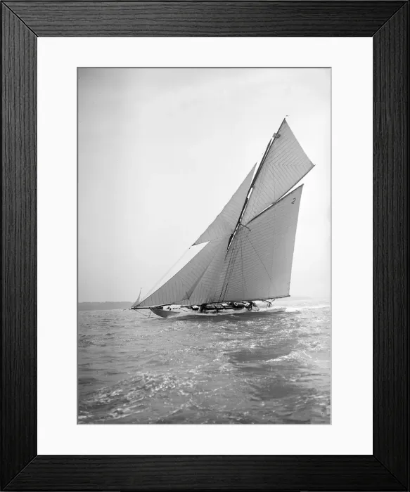 Framed Print : The 40-rater cutter Carina sailing close-hauled, 1911. Creator: Kirk & Sons of Cowes Framed Print : The 40-rater cutter Carina sailing close-hauled, 1911. Creator: Kirk & Sons of Cowes