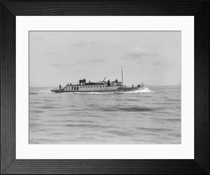 Framed Print : The firefloat Delta II, 1912. Creator: Kirk & Sons of Cowes Framed Print : The firefloat Delta II, 1912. Creator: Kirk & Sons of Cowes