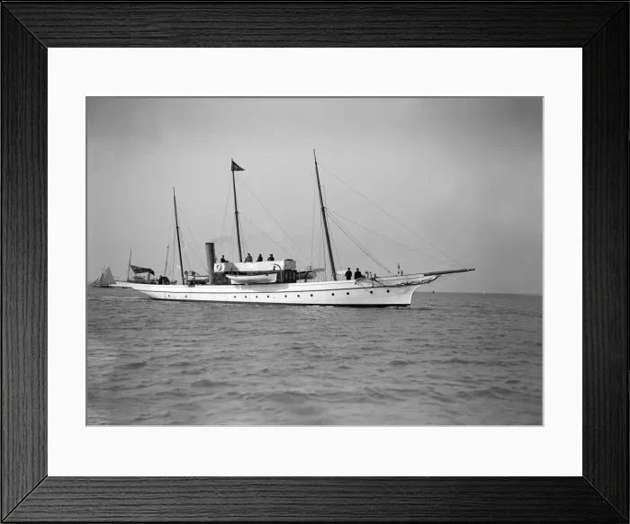 Framed Print : The steam yacht Sea Snake 1911. Creator: Kirk & Sons of Cowes Framed Print : The steam yacht Sea Snake 1911. Creator: Kirk & Sons of Cowes