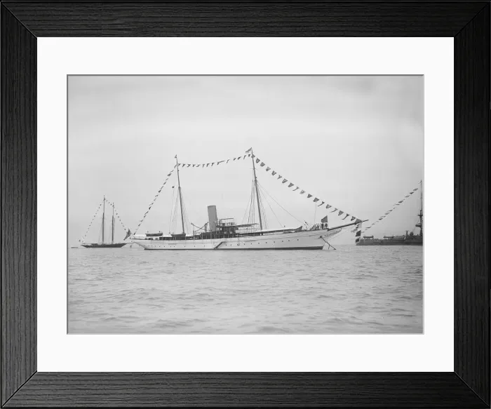 Framed Print : The 664 ton steam yacht North Star, 1911. Creator: Kirk & Sons of Cowes Framed Print : The 664 ton steam yacht North Star, 1911. Creator: Kirk & Sons of Cowes