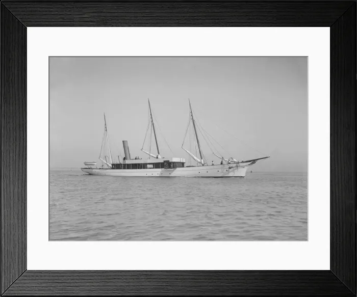 Framed Print : The steam yacht Isa, 1911. Creator: Kirk & Sons of Cowes Framed Print : The steam yacht Isa, 1911. Creator: Kirk & Sons of Cowes