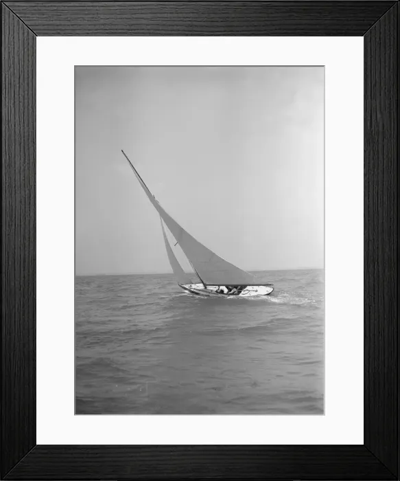 Framed Print : The 6 Metre class The Whim sailing upwind, 1911. Creator: Kirk & Sons of Cowes Framed Print : The 6 Metre class The Whim sailing upwind, 1911. Creator: Kirk & Sons of Cowes