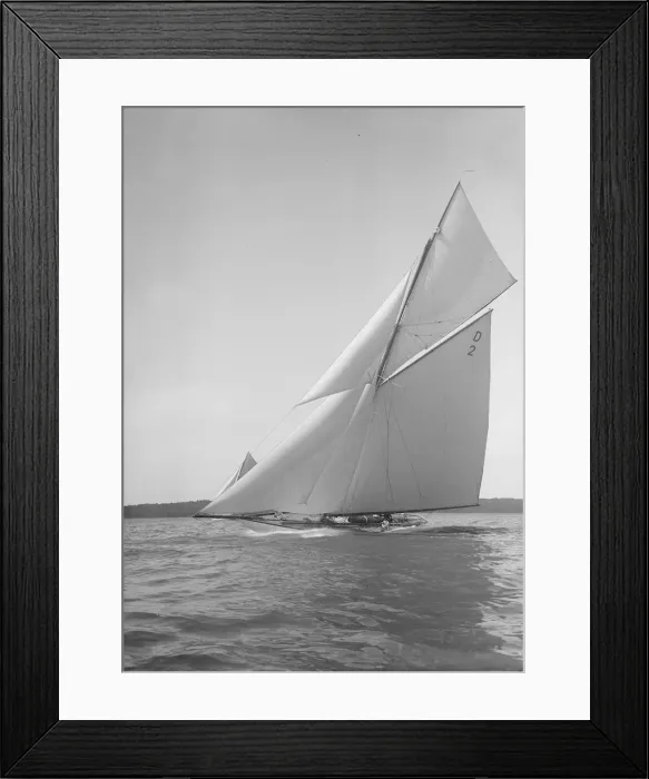 Framed Print : The 15 Metre cutter Ostara sailing close-hauled, 1911. Creator: Kirk & Sons of Cowes Framed Print : The 15 Metre cutter Ostara sailing close-hauled, 1911. Creator: Kirk & Sons of Cowes