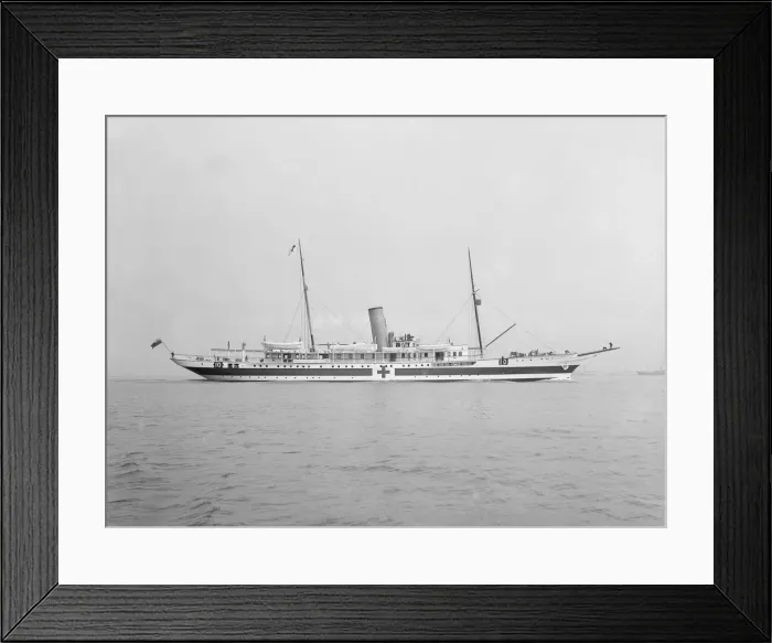 Framed Print : Steam yacht Liberty, 1914. Creator: Kirk & Sons of Cowes Framed Print : Steam yacht Liberty, 1914. Creator: Kirk & Sons of Cowes